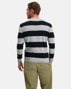 De Tijdloze Gebreide Yarn-Dyed Binnacle Sweater