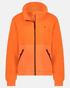 Fabric-Mix Fleece Jacket Laser